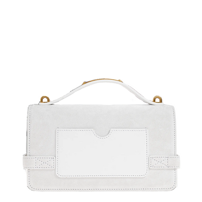 B-Buzz 24 Calfskin Handbag - White
