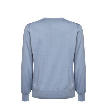 Men's Cotton Sweater Blue - Image 2