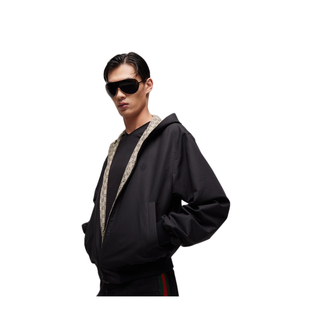 Reversible Zip Jacket In Cotton - Image 4