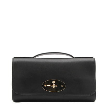 Lily Quilted Nappa Clutch - Black - Image 1