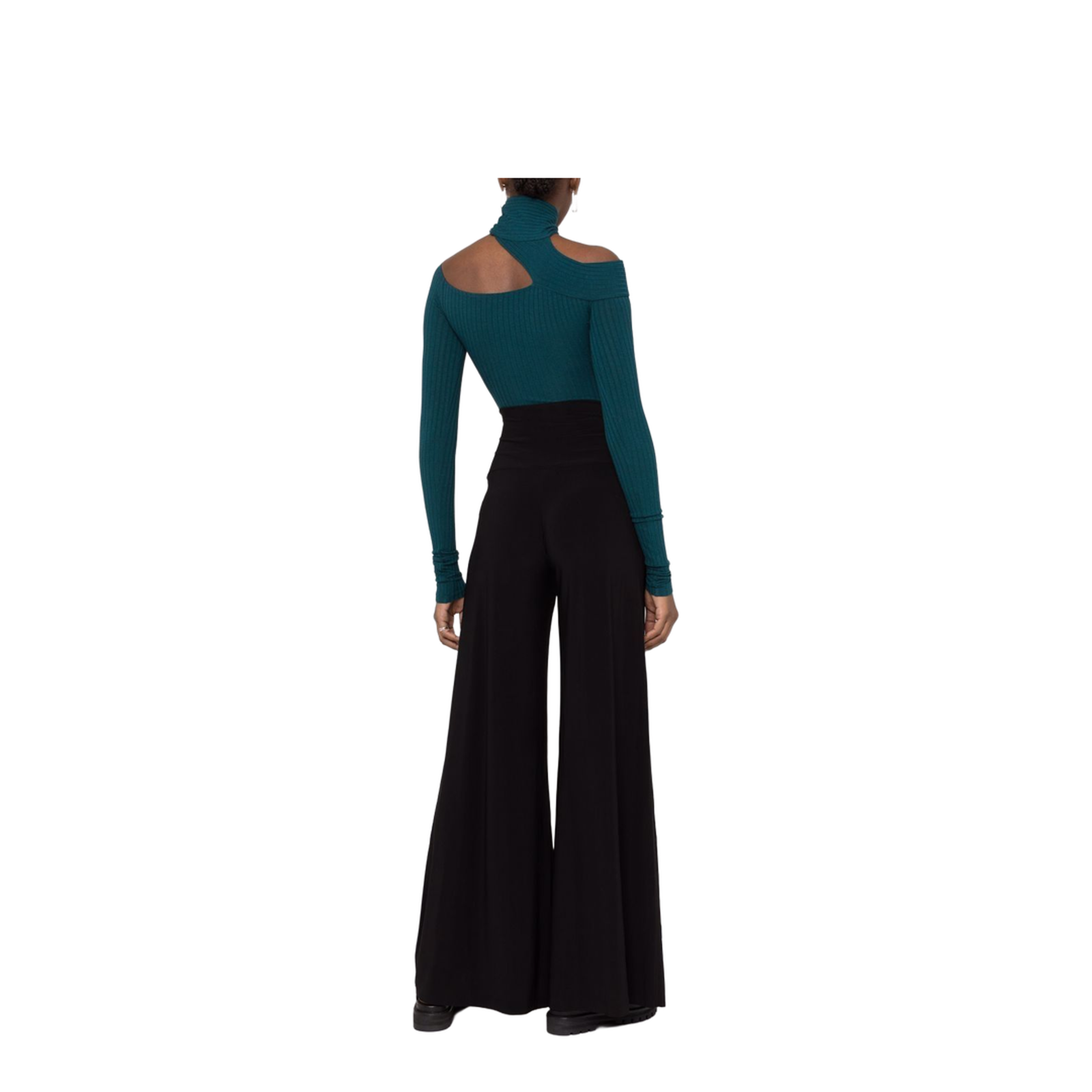 High-Waisted Wide-Leg Trousers - Image 4