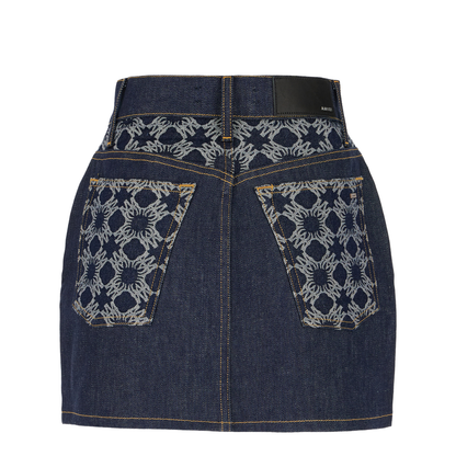 Blue denim mini skirt - Image 2