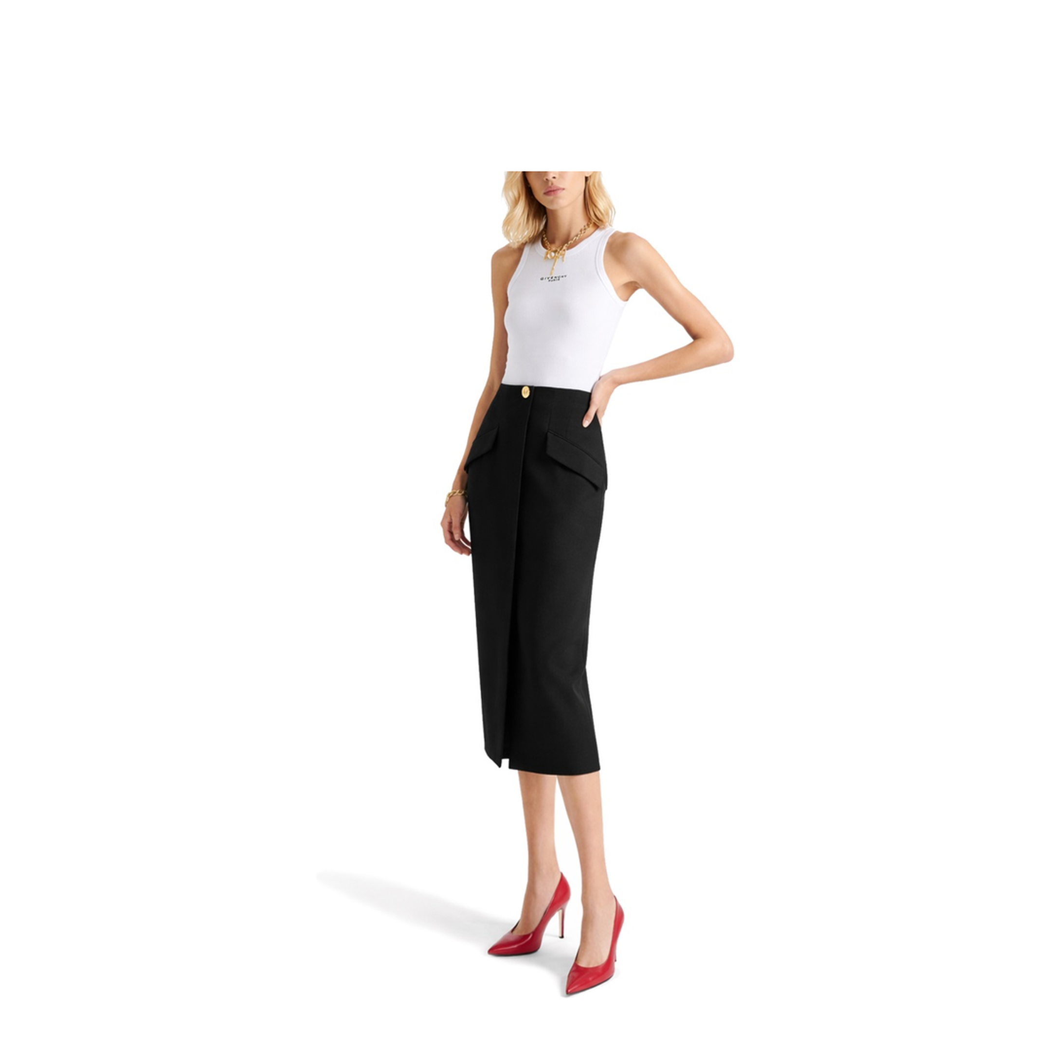 Logo Ribbed Tank Top - Image 2