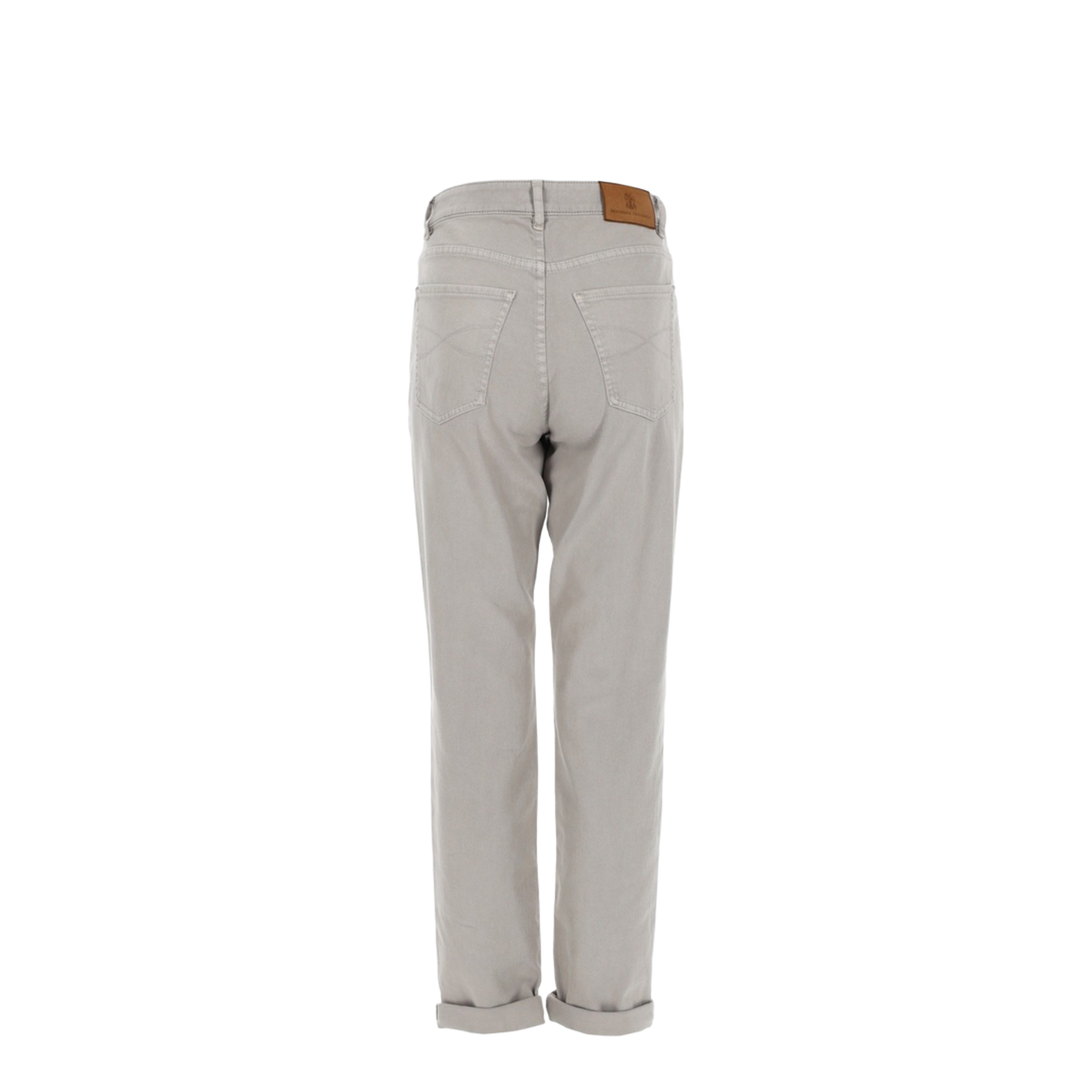 Logo-Embroidered Five-Pocket Trousers - Image 2