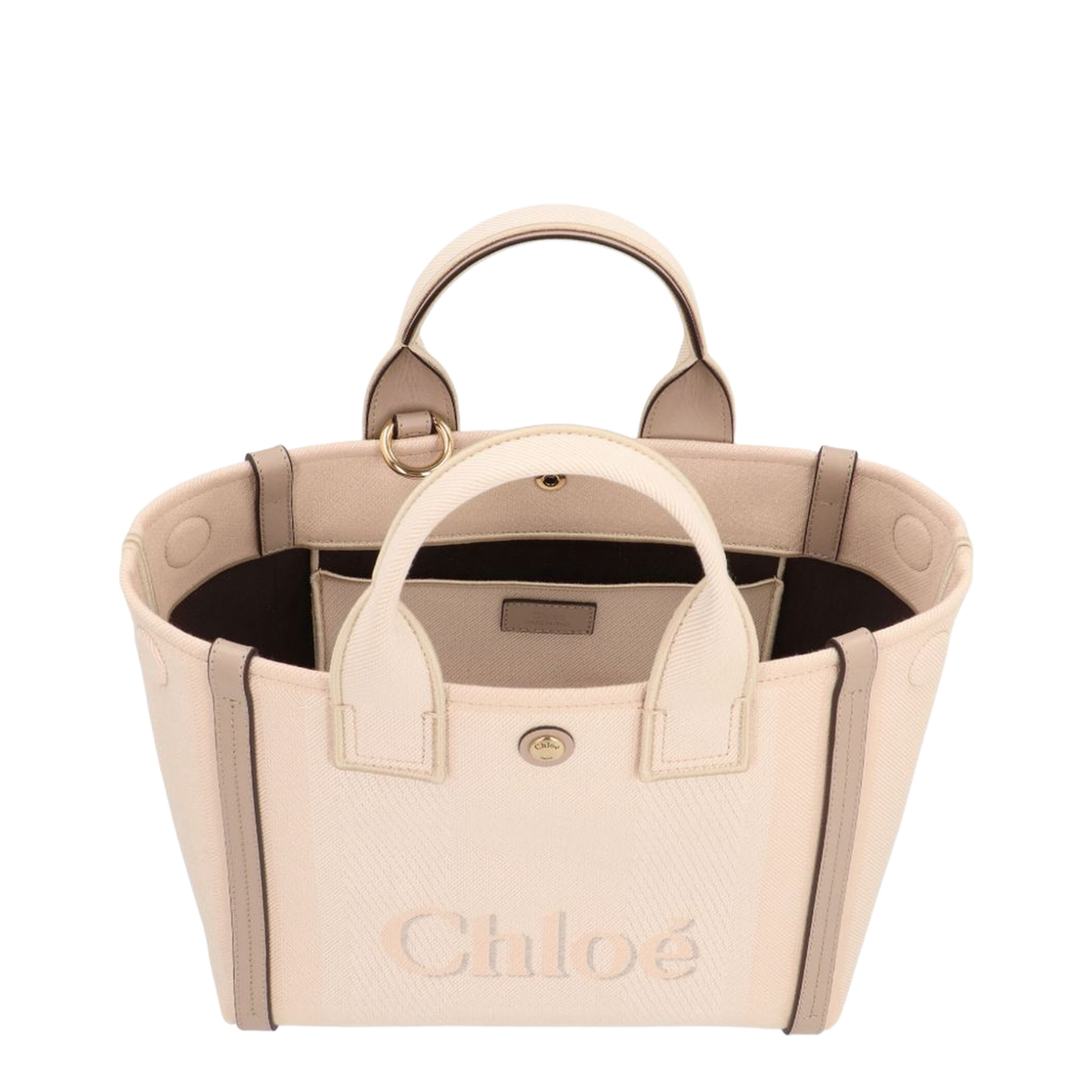 Small Canvas Tote Bag - Blushy Beige - Image 3