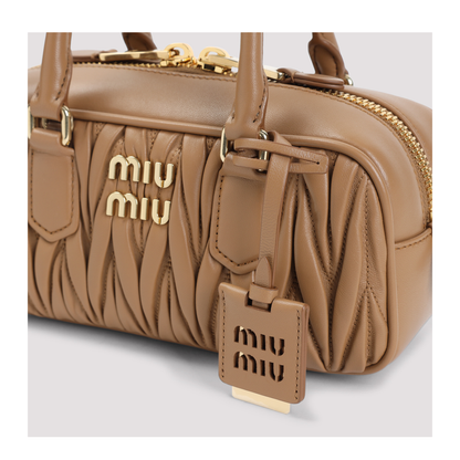 Arcadie Calfskin Handbag - Sand Beige - Image 5
