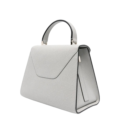 Medium Shoulder Bag Leather Grey - Image 4