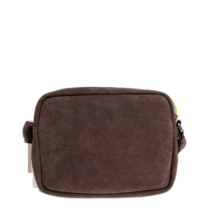 Pebble Medium Grained Nubuck Messenger Bag - Dark Brownie - Image 3