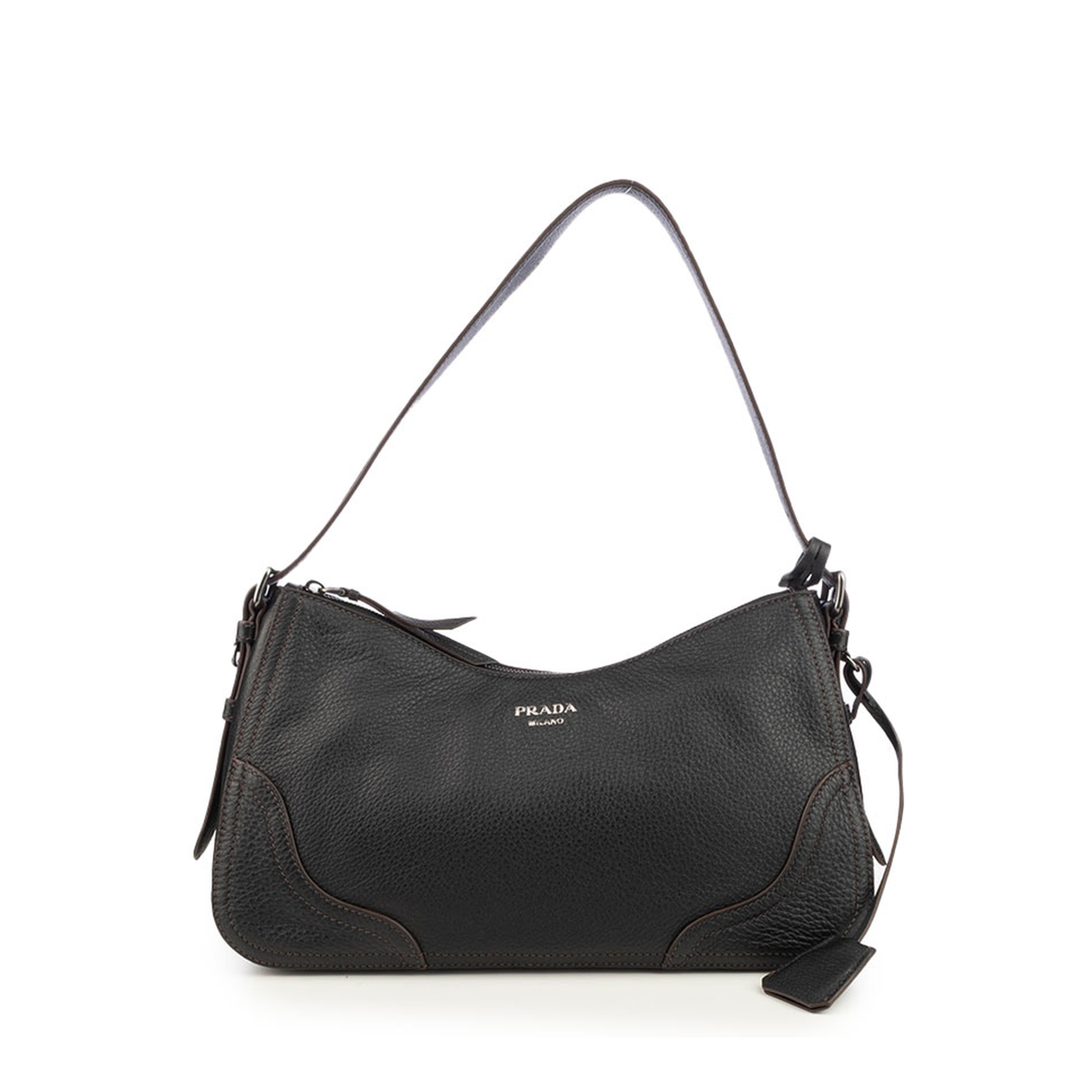 Aimèe Large Buckskin Shoulder Bag - Black - Image 1