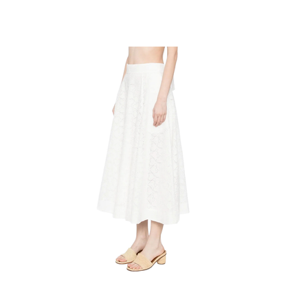 White Linen Skirt - Image 2