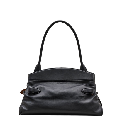 The Dakota Leather Shoulder Bag - Black - Image 3