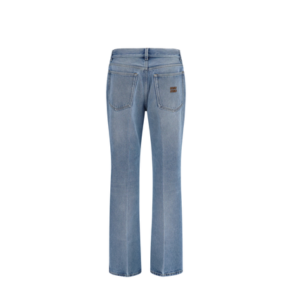 Washed Denim Five-Pocket Jeans - Image 2