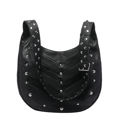 Hoboho Small Shoulder Bag Leather Black - Image 3