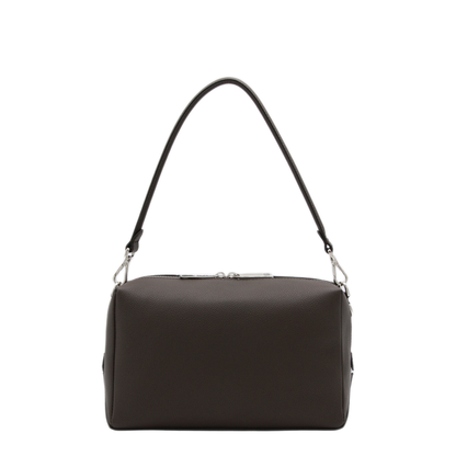 Lui Medium Leather Shoulder Bag - Chocolate brown - Image 2