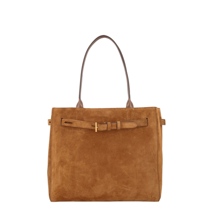 Audrey Medium Suede Tote Bag - Image 1