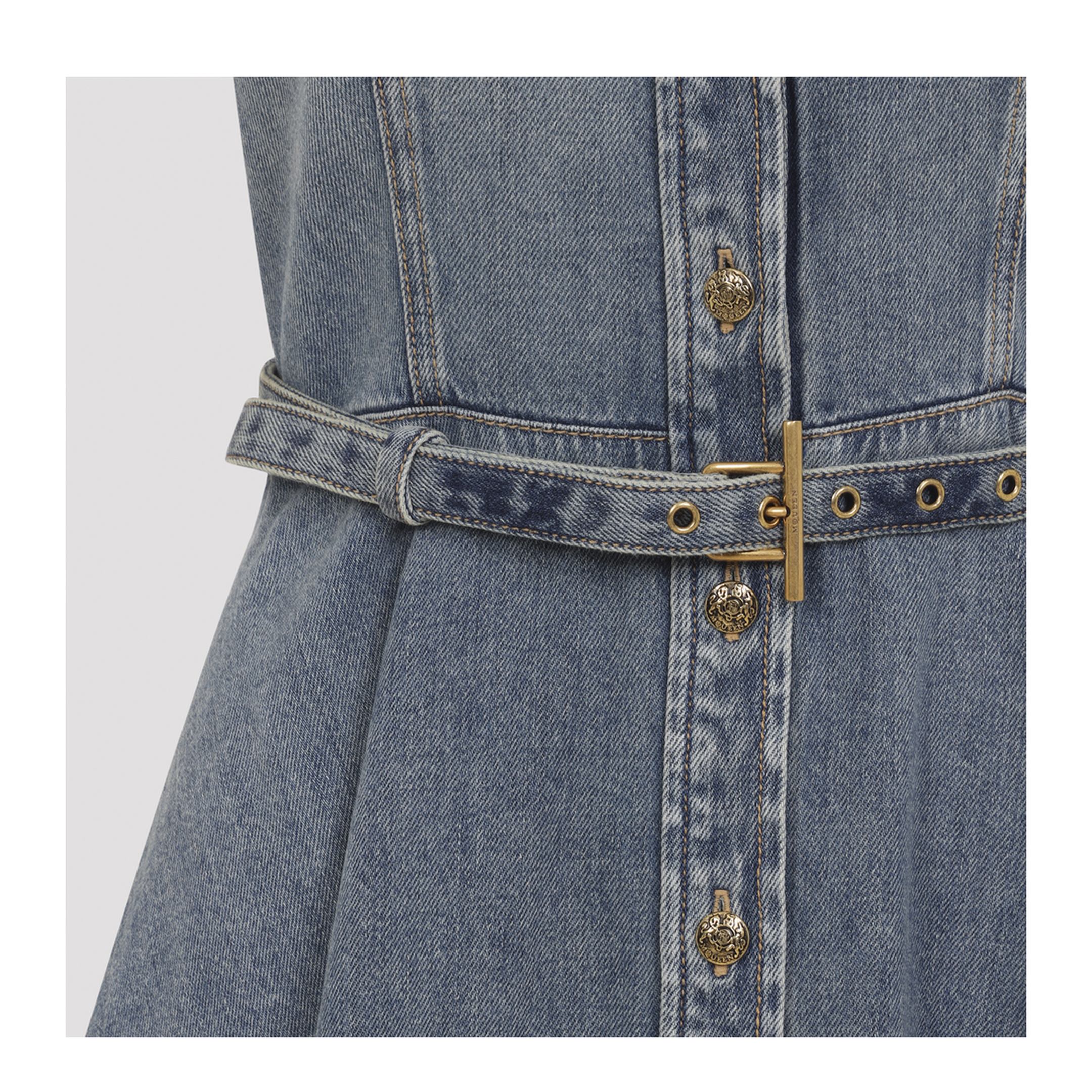 Denim Mini Dress - Image 5