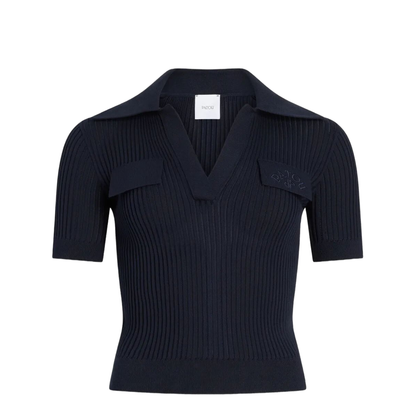 Embroidered Knitted Cotton Polo Shirt - Image 6