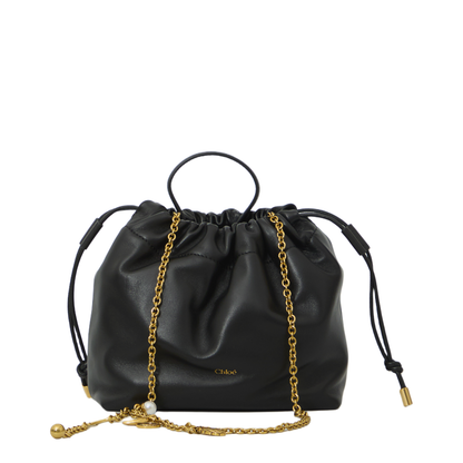 Icons Small Soft Leather Shoulder Bag - Noir - Image 1