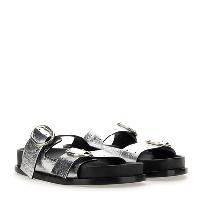 Leather Sandal with Buckle - Image 2