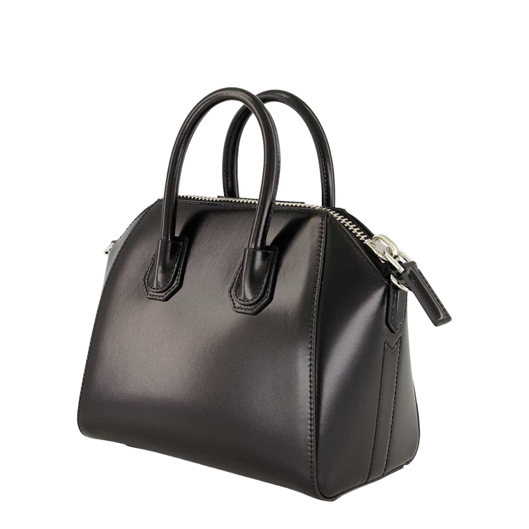 Antigona Mini Leather Shoulder Bag in Black - Image 4