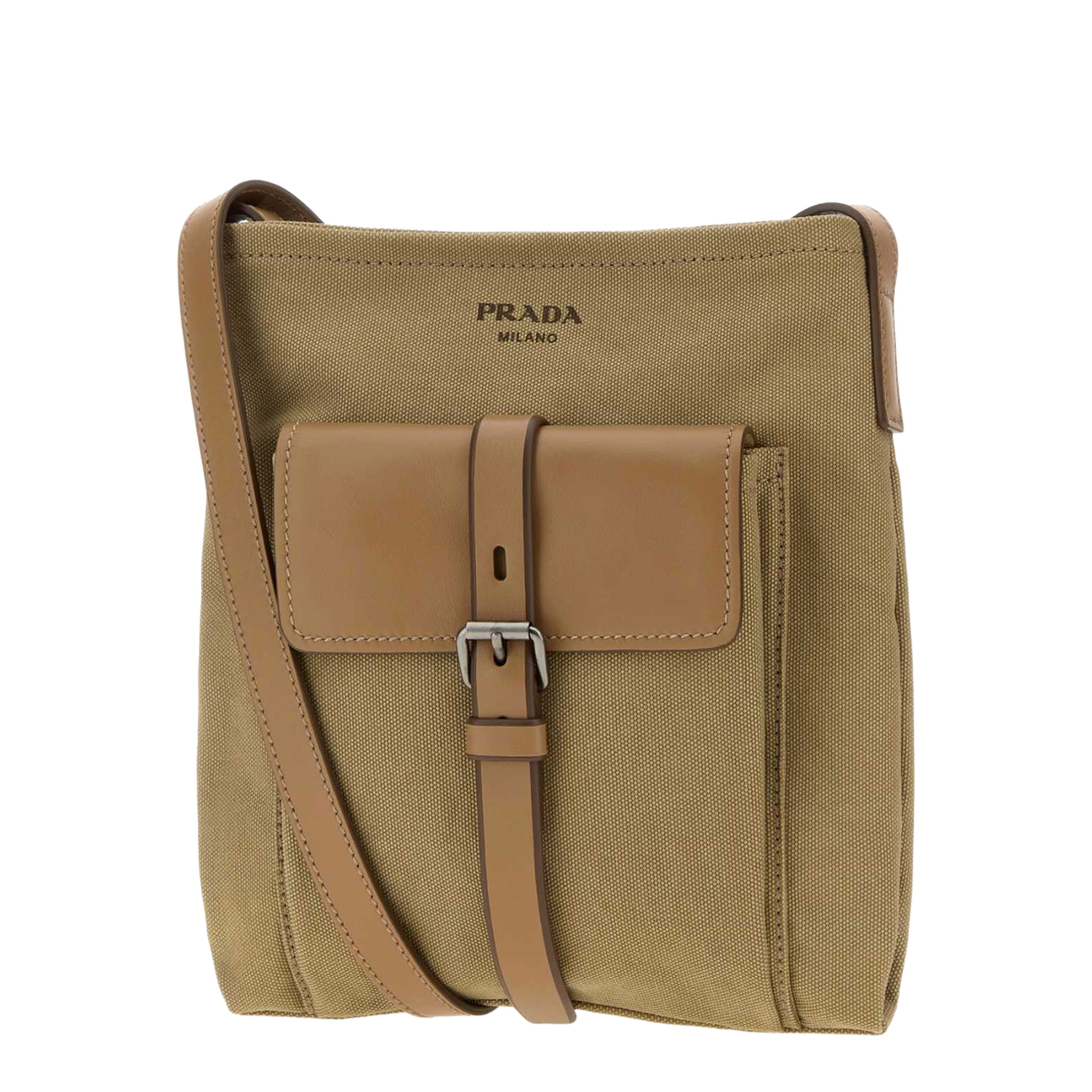 Route Canvas Shoulder Bag - Khaki - Image 2