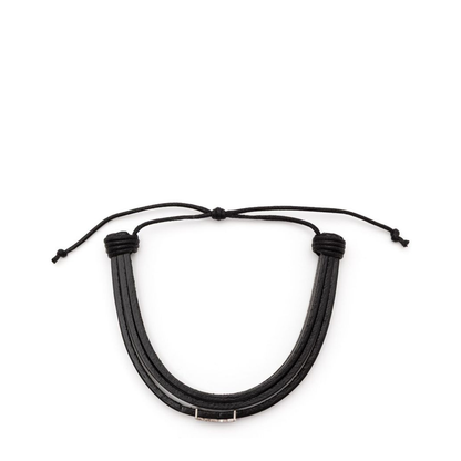 Multi-Strand Bracelet in Leather - Image 1