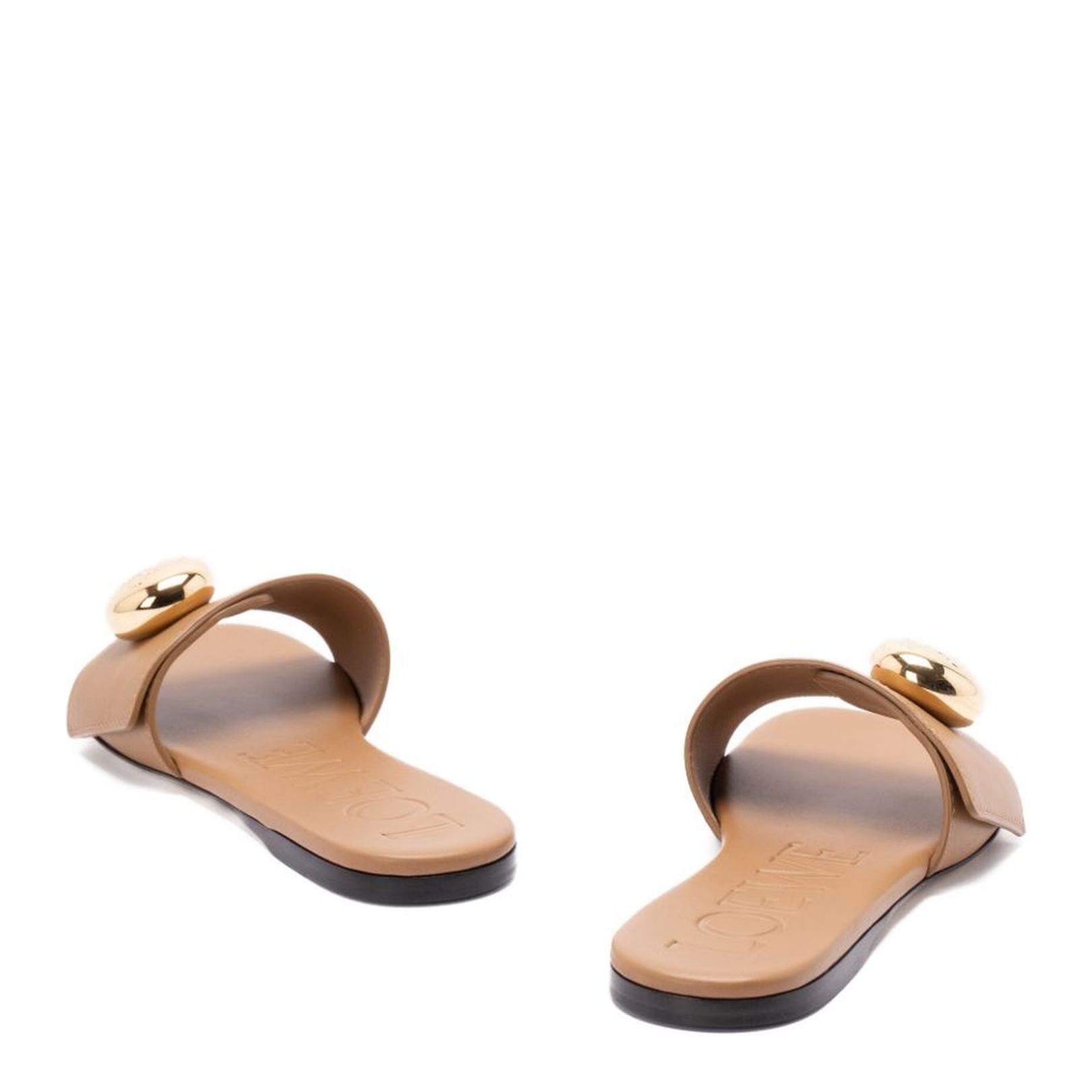 Pebble Slide in Soft Calfskin Brown - Image 3