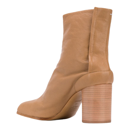 Brown Leather Tabi Ankle Boots - Image 23