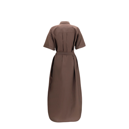 Sequined Shirt Dress with Belt - Image 2