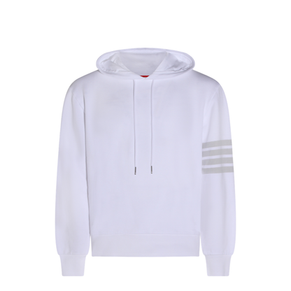 Long Sleeve Hoodie Pullover with Overdyed 4 Bar in Solid Loopback - Image 4