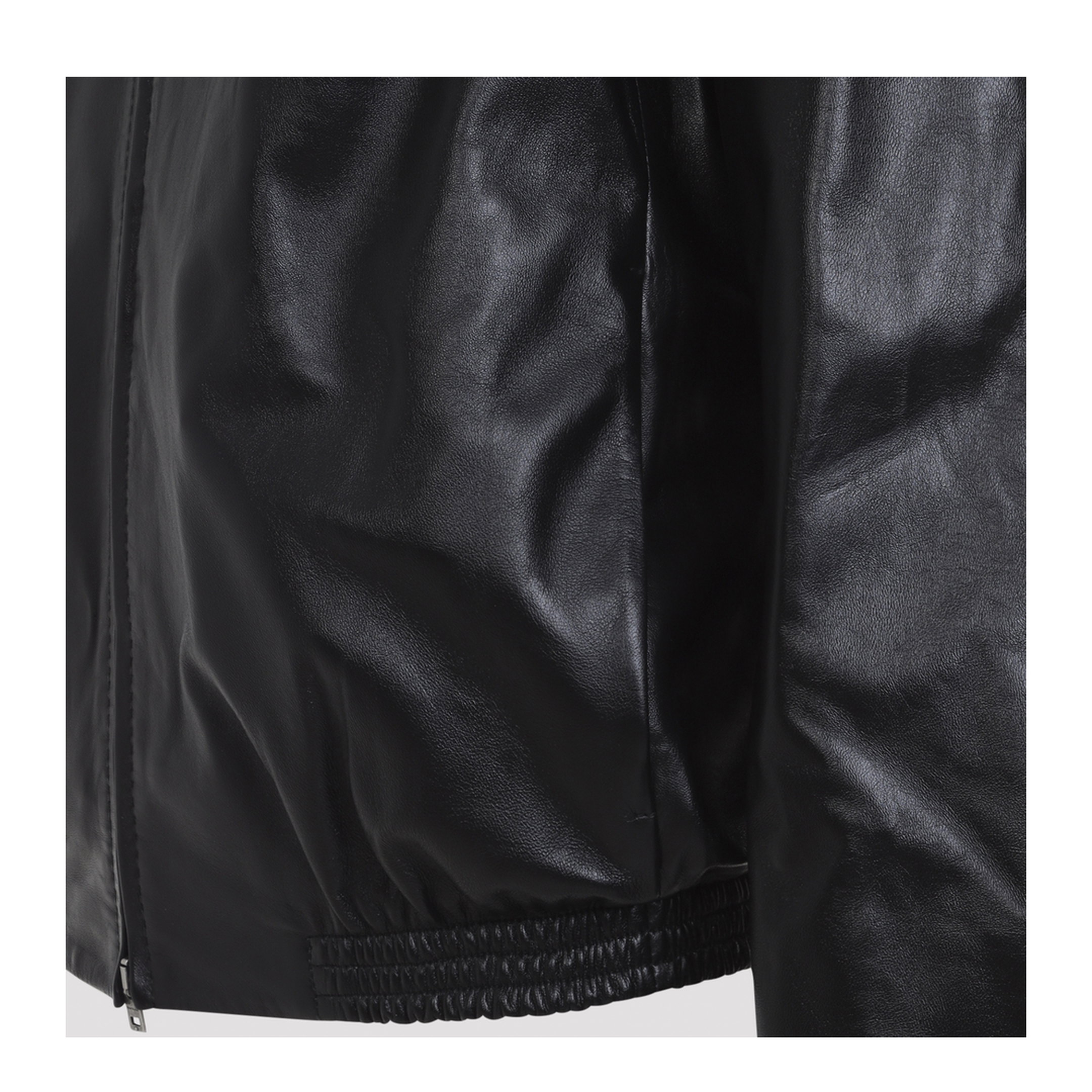 Leather Bomber Jacket - Image 6