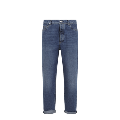 Straight-leg turn-up Jeans - Image 2