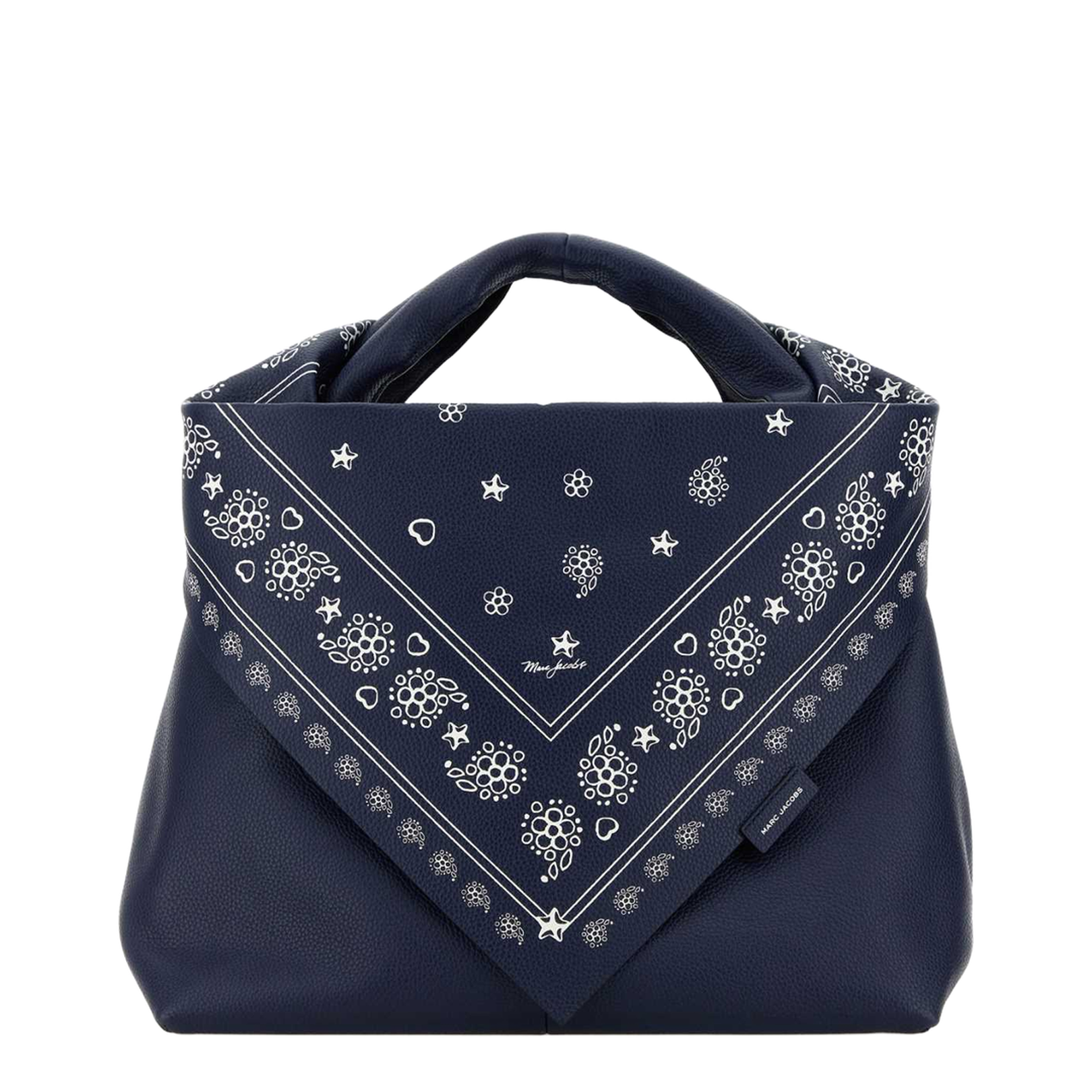 Blue Leather Shopping Bag - Image 1
