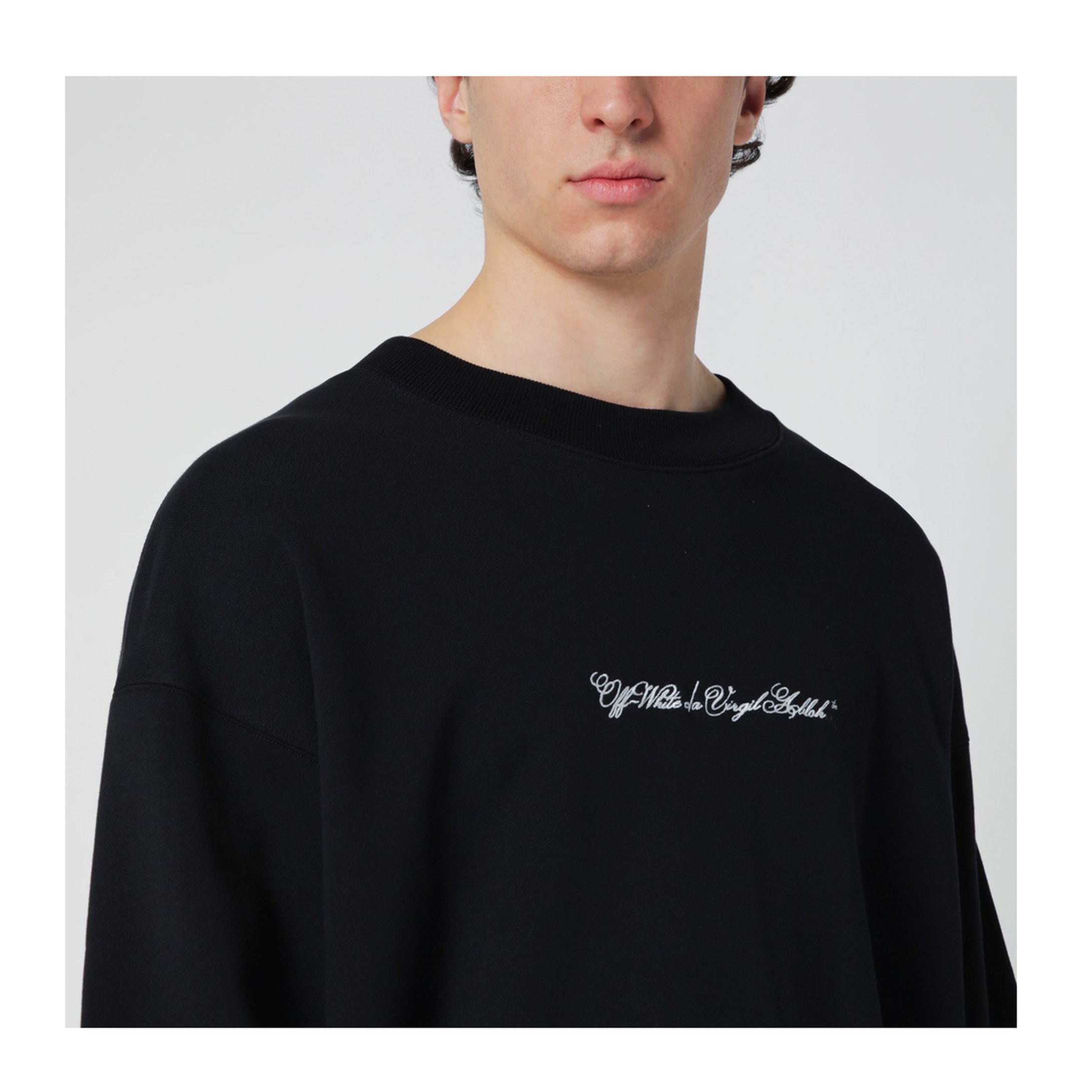 Black Script Arrow Diagonal Skate Sweatshirt - Image 2