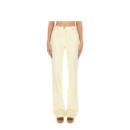 Embroidered-Detail Five-Pocket Design Jeans - Image 1