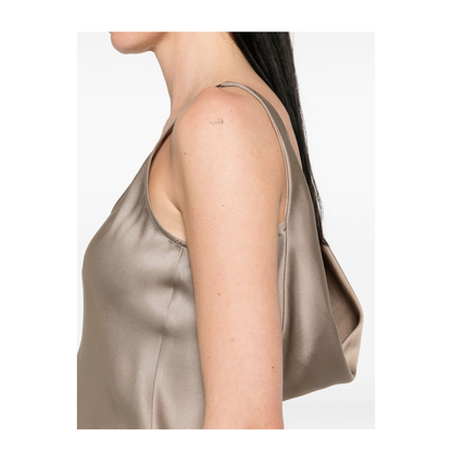 Women's Silk Top Gold - Image 4