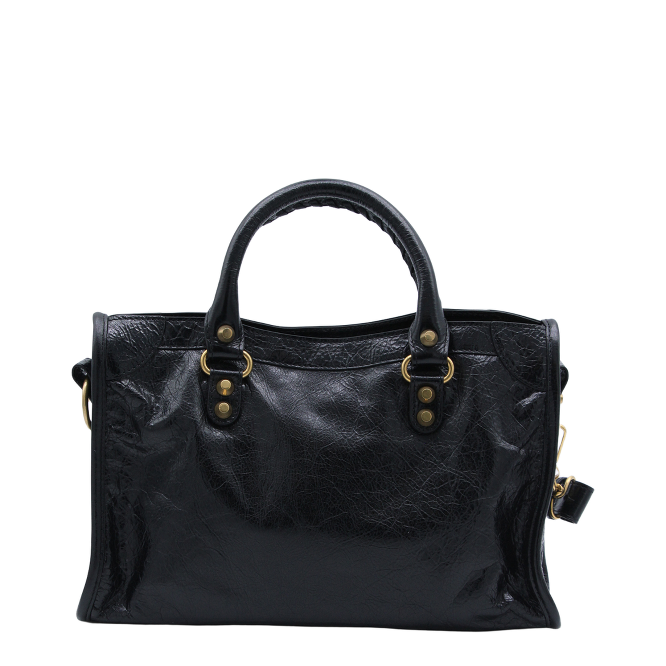 Le City Small Arena Storico Lambskin Shoulder Bag - Black - Image 5