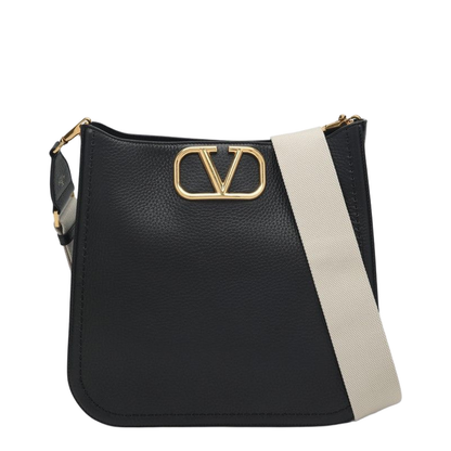 Black Leather Alltime Shoulder Bag - Image 3