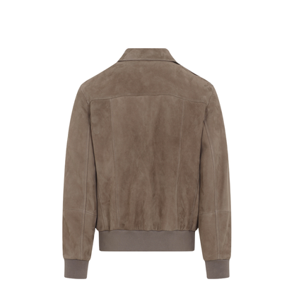 Leather Bomber Jacket - Image 4