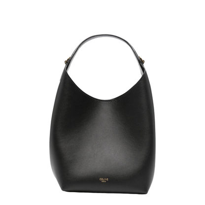 Small Hobo Calfskin Hobo Bag - Noir - Image 1