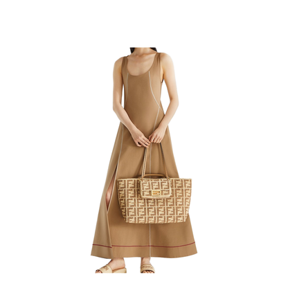 Roll Small Canvas Shopper Bags - Tan - Image 4