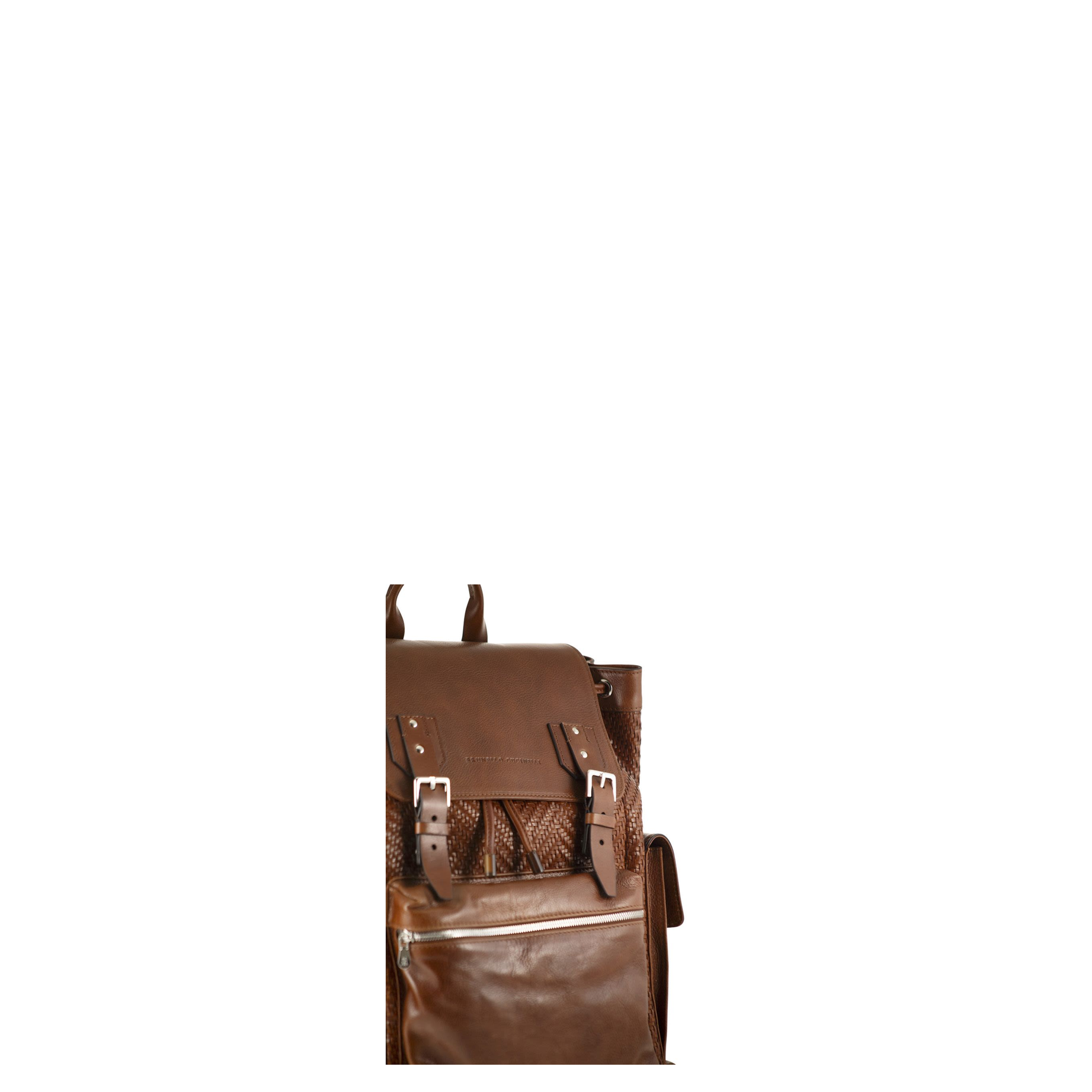 City Backpack Woven Leather - Image 5