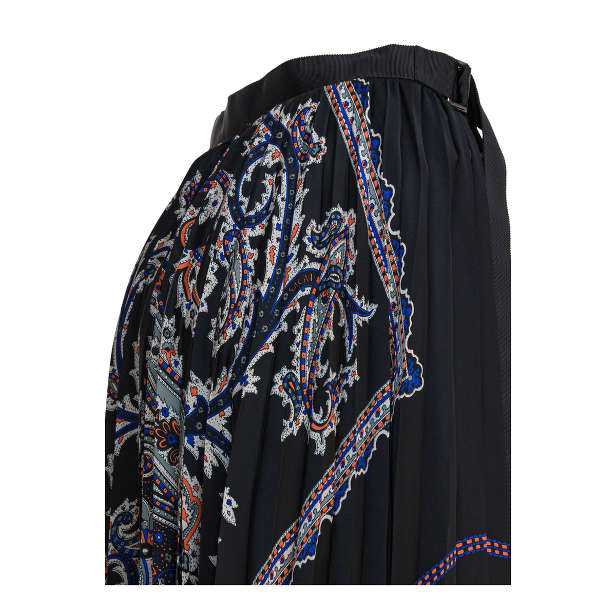 Pleated Skirt With Paisley Print - Image 4