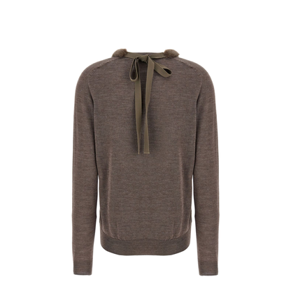 Wool and Silk V-Neck Jumper - Image 2