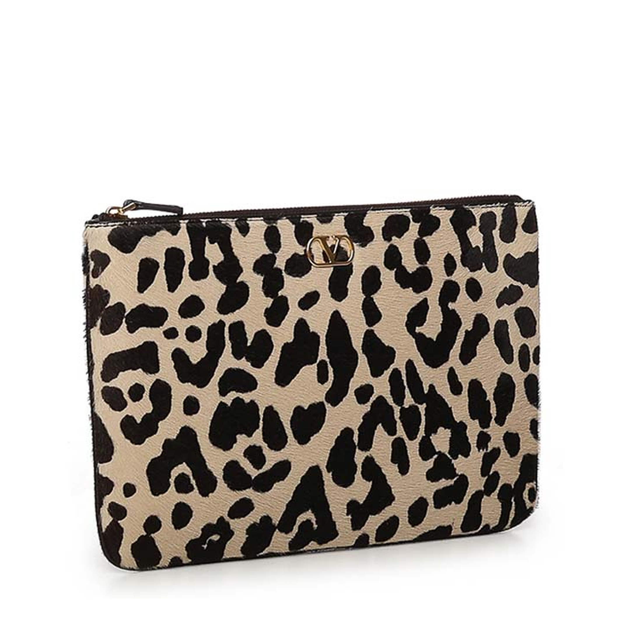Beige Leopard Clutch Bag - Image 4