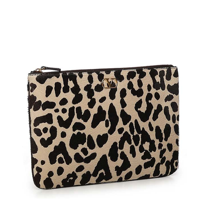 Beige Leopard Clutch Bag - Image 4