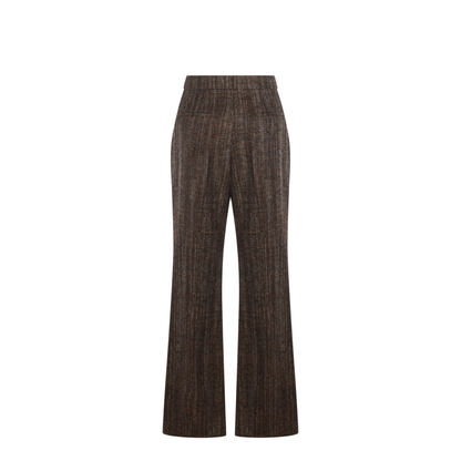 Rust Wool and Alpaca Trousers - Image 4