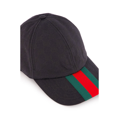 Canvas Baseball Hat in Black - Image 3
