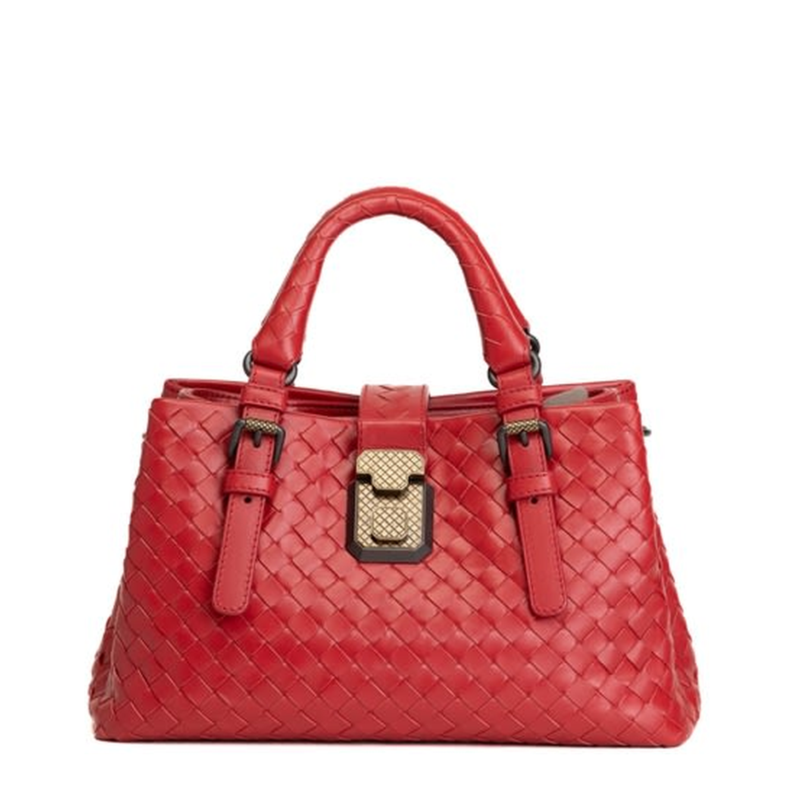 Roma Small Leather Handbags - Red - Image 1
