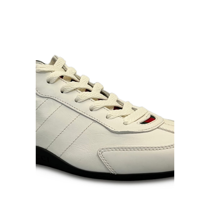 Shift Trainers in White Leather - Image 2